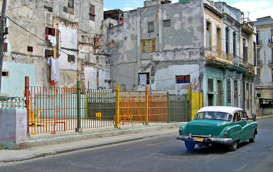 Cuba Vintage American Car  Photograph by Lynn Bolt