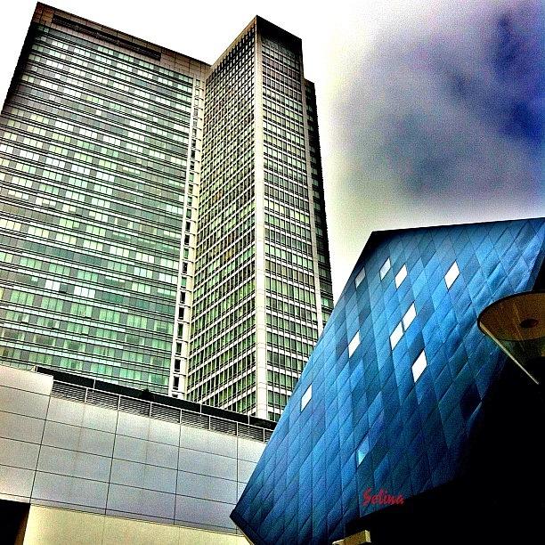 Cube Building Next To A Standard Photograph by Selina P