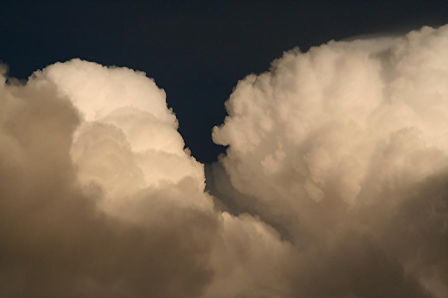 Nature Photograph - Cumulus Clashers by Louise Mingua