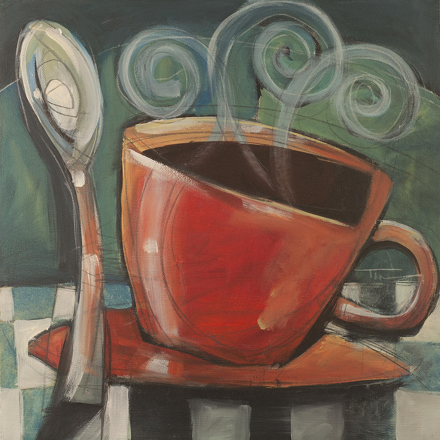 Cup And Spoon Painting by Tim Nyberg