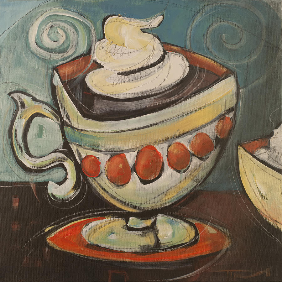 Coffee Painting - Cup Of Mocha by Tim Nyberg