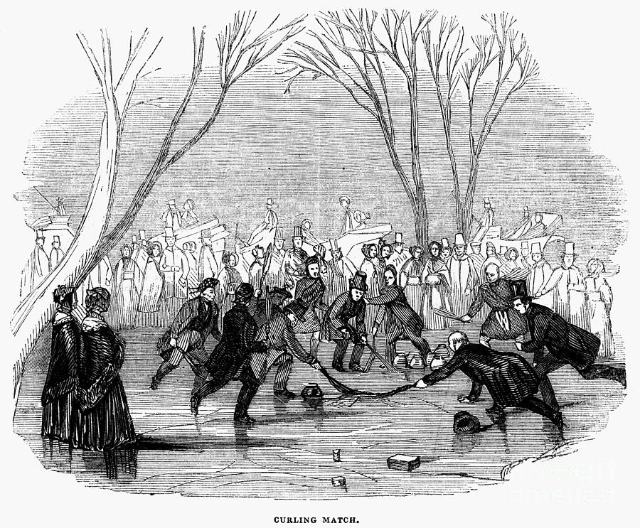 Curling, 1843 Photograph by Granger Curling, 1843 Photograph by Granger