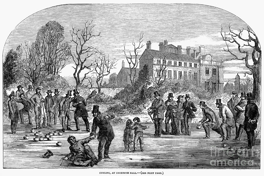 Curling, 1853 Photograph by Granger Curling, 1853 Photograph by Granger
