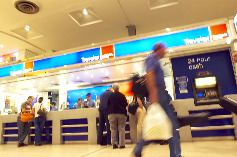 Currency Exchange At An Airport Photograph by Tony Mcconnell Pixels