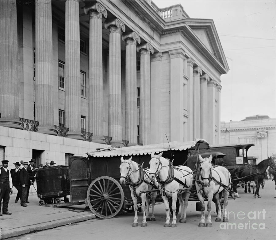 Currency Wagons for United States Treasury 1906 Photograph by Padre Art