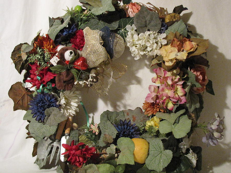 Still Life Photograph - Custom Wreath 3 by HollyWood Creation By linda zanini