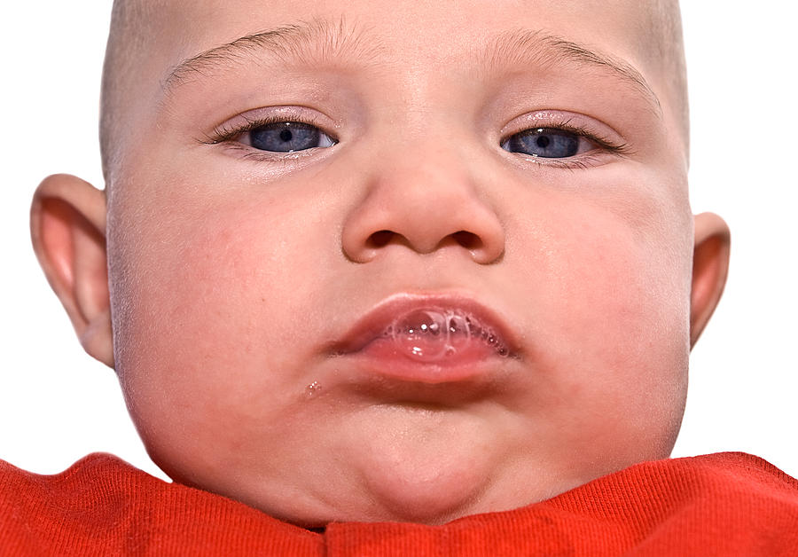 Cute Baby Expression Photograph by Susan Leggett - Pixels
