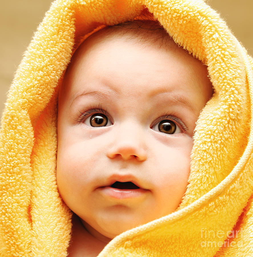 Cute baby face Photograph by Anna Om
