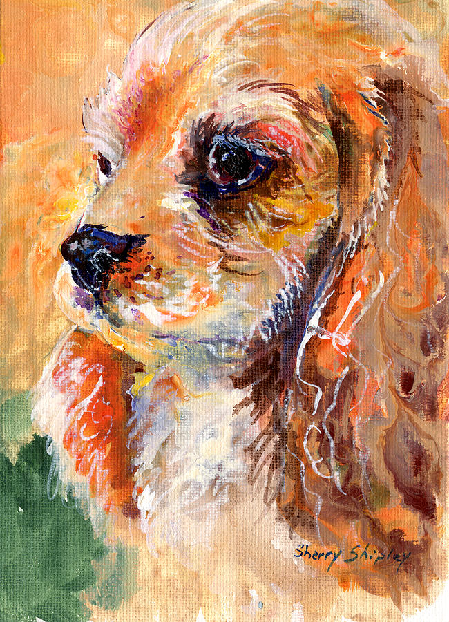 Cuteness Painting by Sherry Shipley