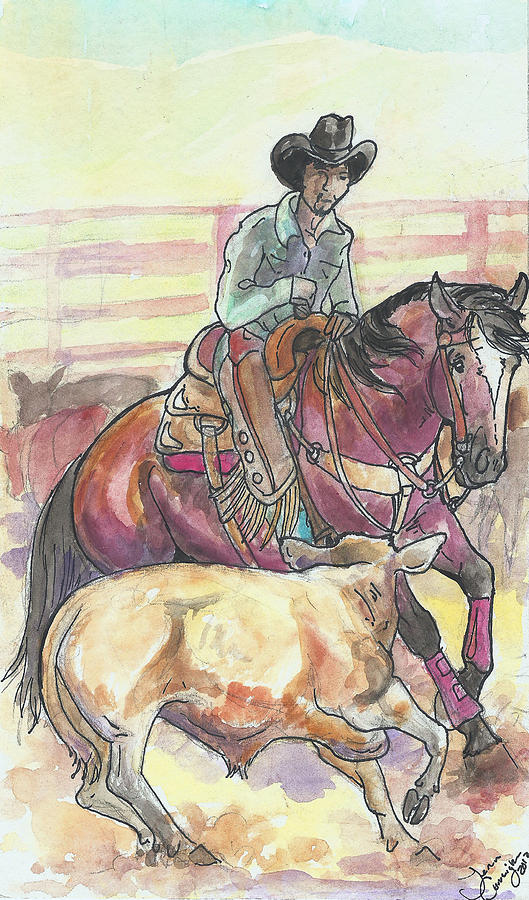 Horse Painting - Cutting by Jenn Cunningham
