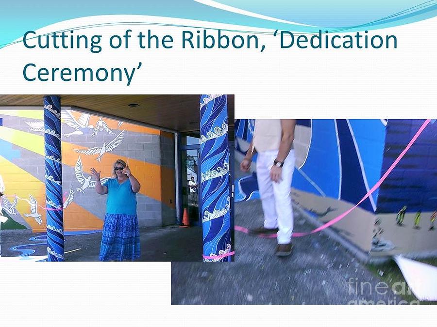Cutting the Ribbon Ceremony  Painting by Carol Rashawnna Williams