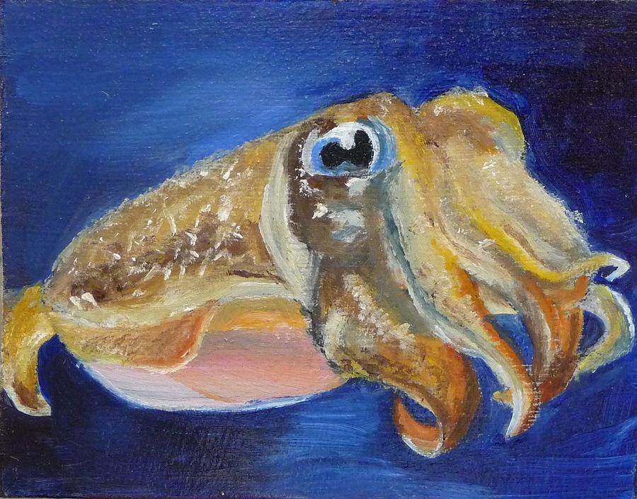 Cuttle Fish Painting by Jessmyne Stephenson