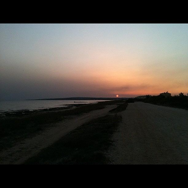 Sunset Photograph - Cyprus Beach Sunset by Antony Pope