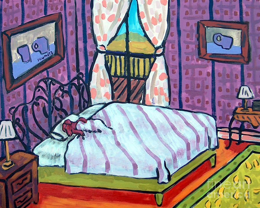 Dachshund Painting - Dachshund Sleeping by Jay  Schmetz