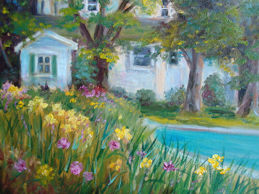 Flower Painting - Daffodil Garden by Holly LaDue Ulrich