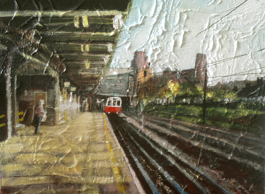 Dagenham Heathway Station Painting By Paul Mitchell