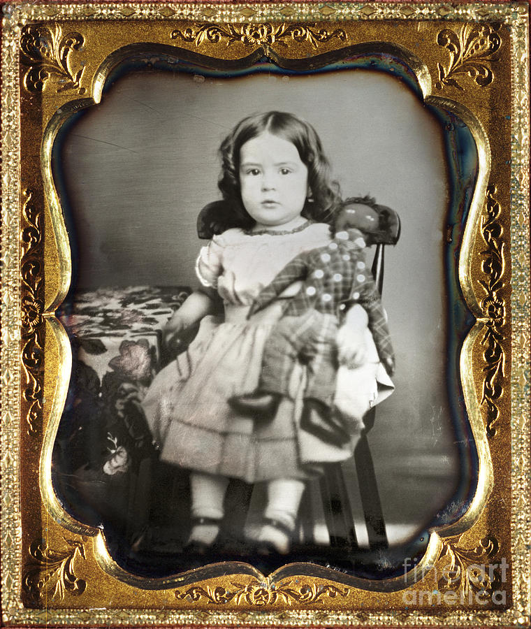 DAGUERREOTYPE: GIRL, c1852 Photograph by Granger
