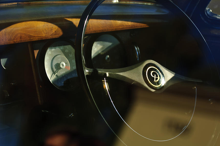 Daimler Steering Wheel Photograph by Jill Reger