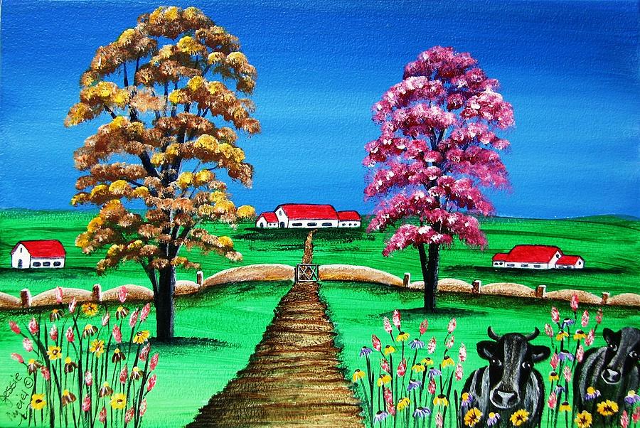 Dairy Farm 4407 Painting By Jessie Meier Fine Art America