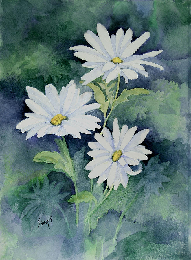 Daisies II Painting by Sam Sidders