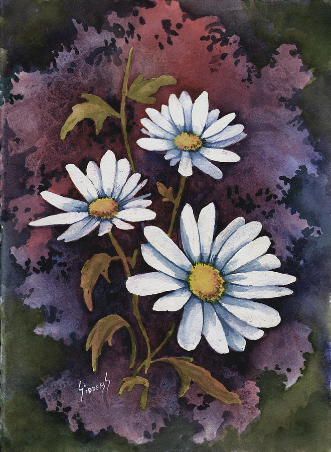 Daisies III Painting by Sam Sidders