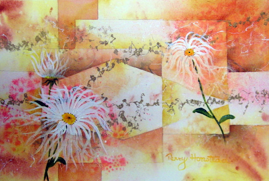 Daisies Painting by Terry Honstead