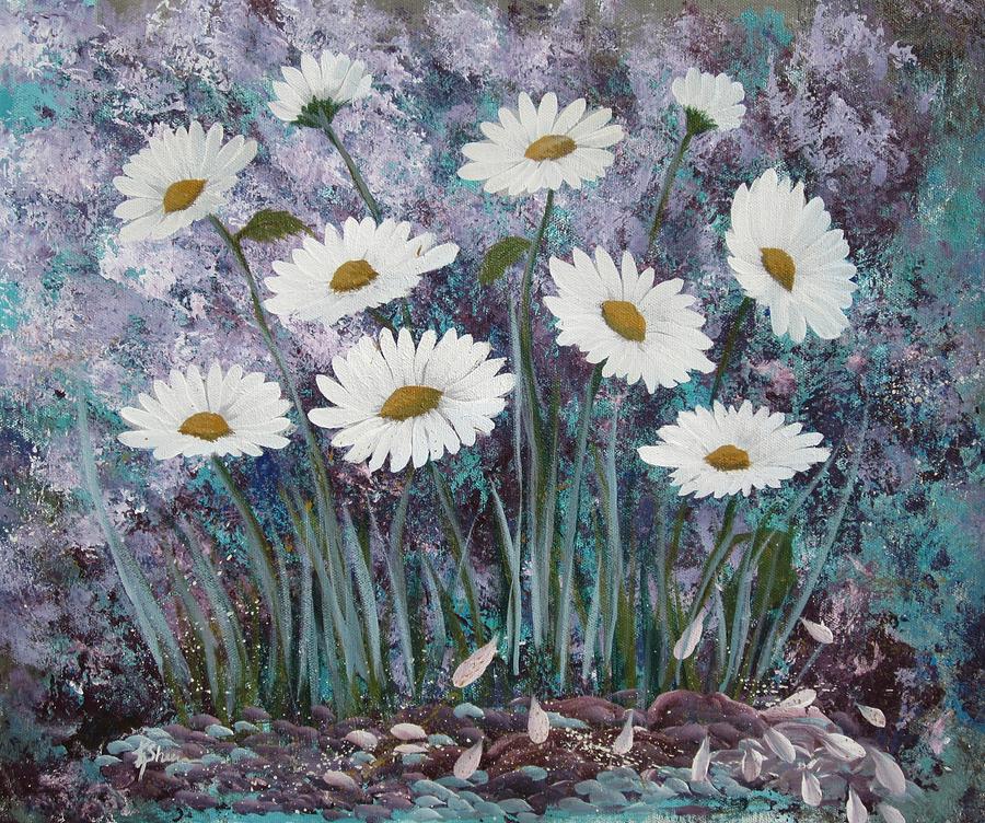 Daisy Time Painting by Kathy Sheeran