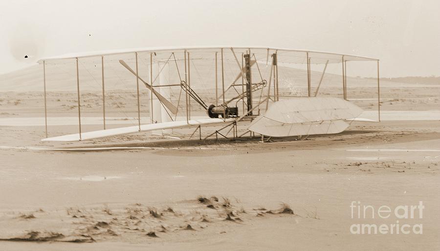 Damaged 1903 Wright Brothers Airplane Photograph by Padre Art