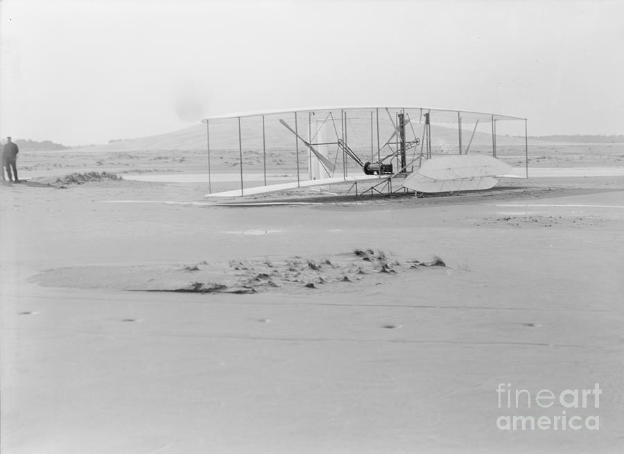 Damaged Wright Flyer, 1903 Photograph by Science Source