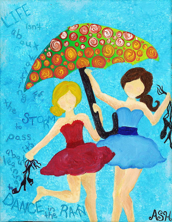 Dance In The Rain Painting - Dance in the Rain by Abby Haynes