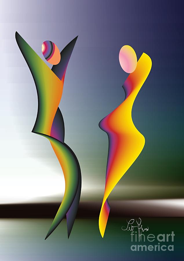 Dance 1 #1 Digital Art by Leo Symon