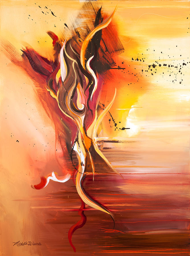 Abstract Painting - Dance of Passion by Michelle Constantine