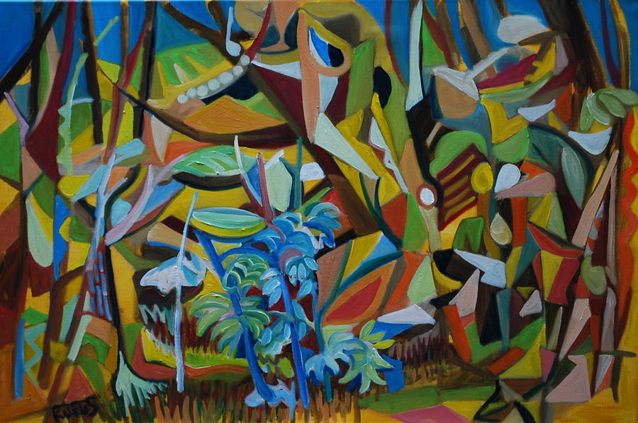 Woods Painting - Dancers of the Forests by Rufus Norman Woods Painting - Dancers of the Forests by Rufus Norman