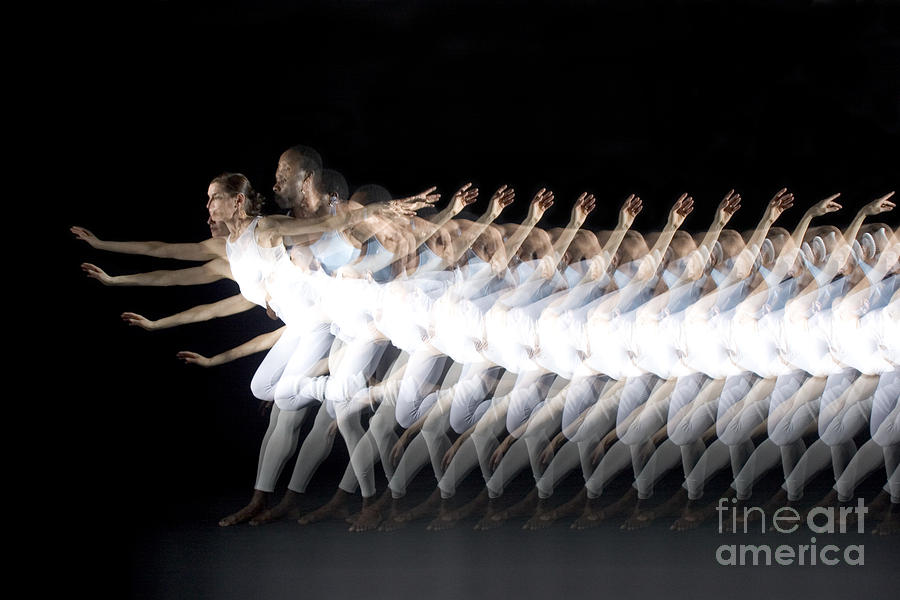 Stroboscopic Photograph - Dancers by Ted Kinsman