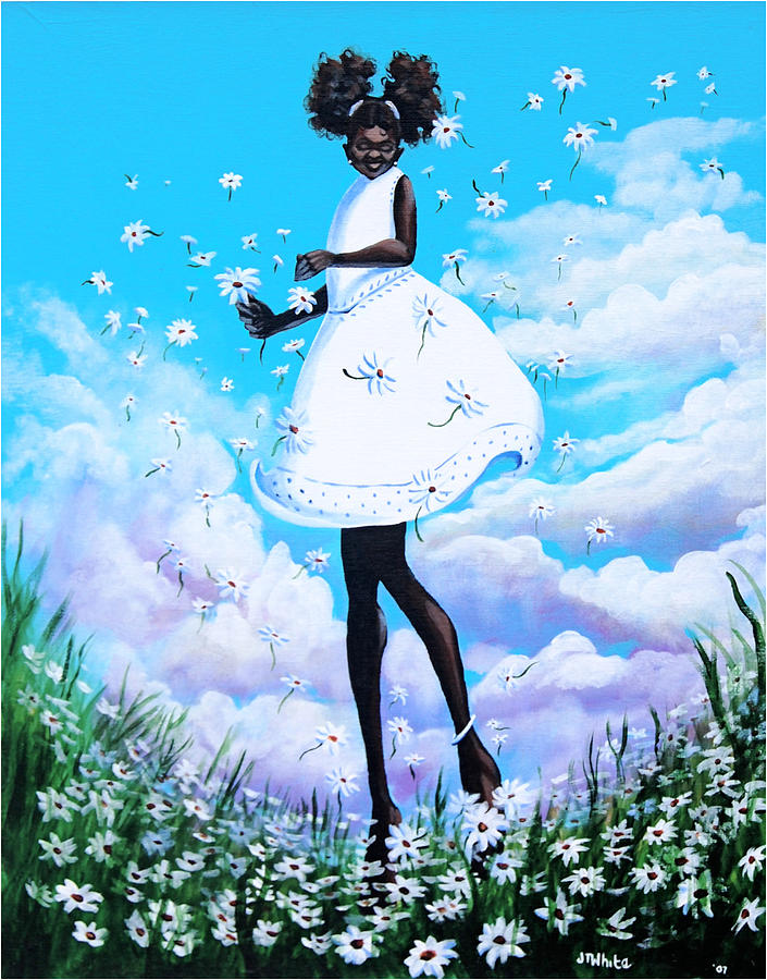 Dancing Among the Daisies Painting by Jerome White