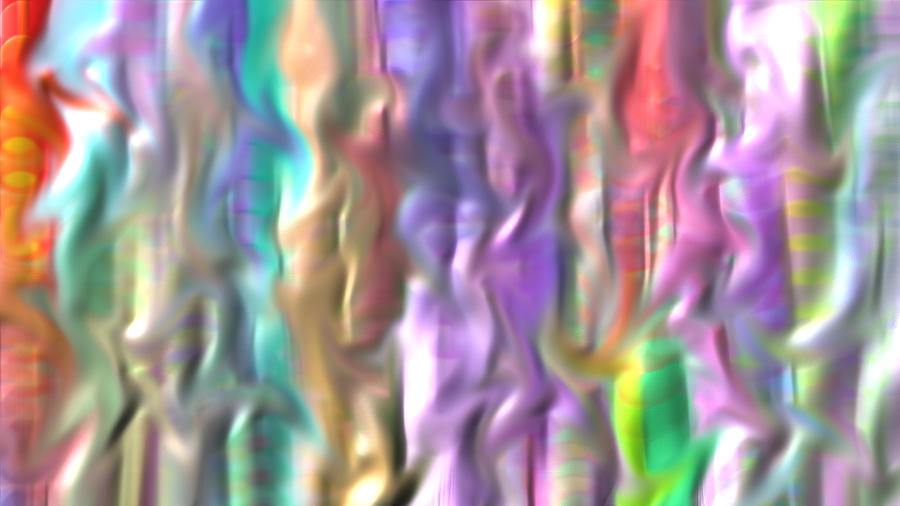 Wave Digital Art - Dancing Colors by Rosana Ortiz