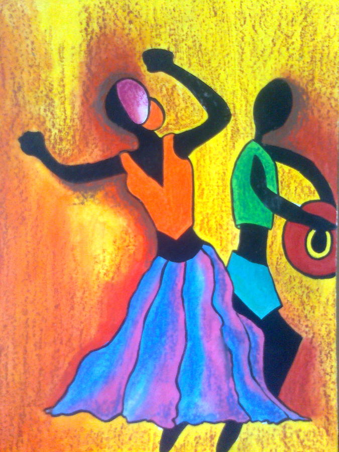 DaNcInG CouPLe Painting by Akshita Sharma - Fine Art America