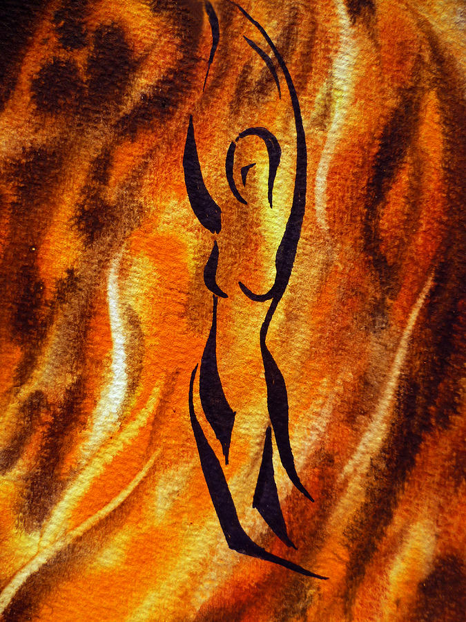 Dancing Fire V Painting by Irina Sztukowski