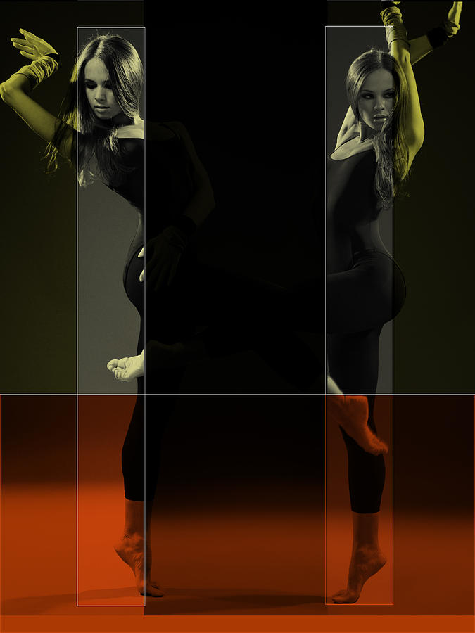 Woman Photograph - Dancing Mirrors by Naxart Studio