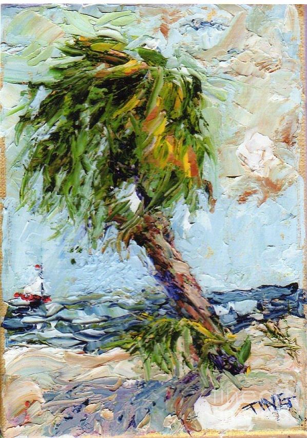 Dancing Palm Painting by Doris Blessington