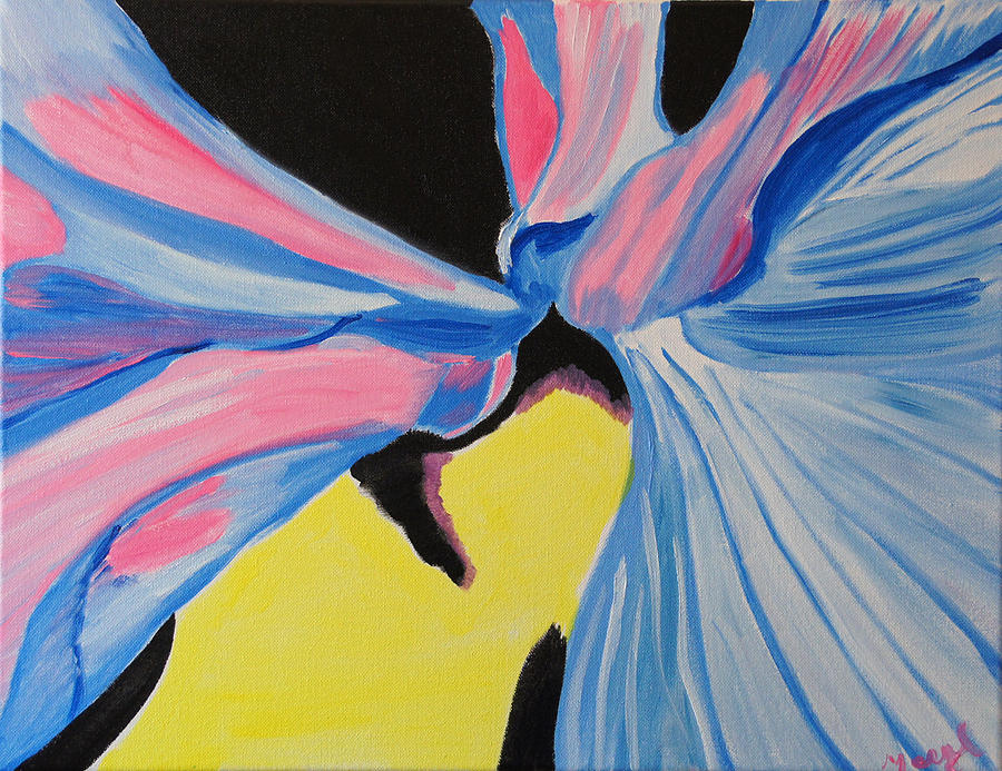 Dancing Petals Painting by Meryl Goudey