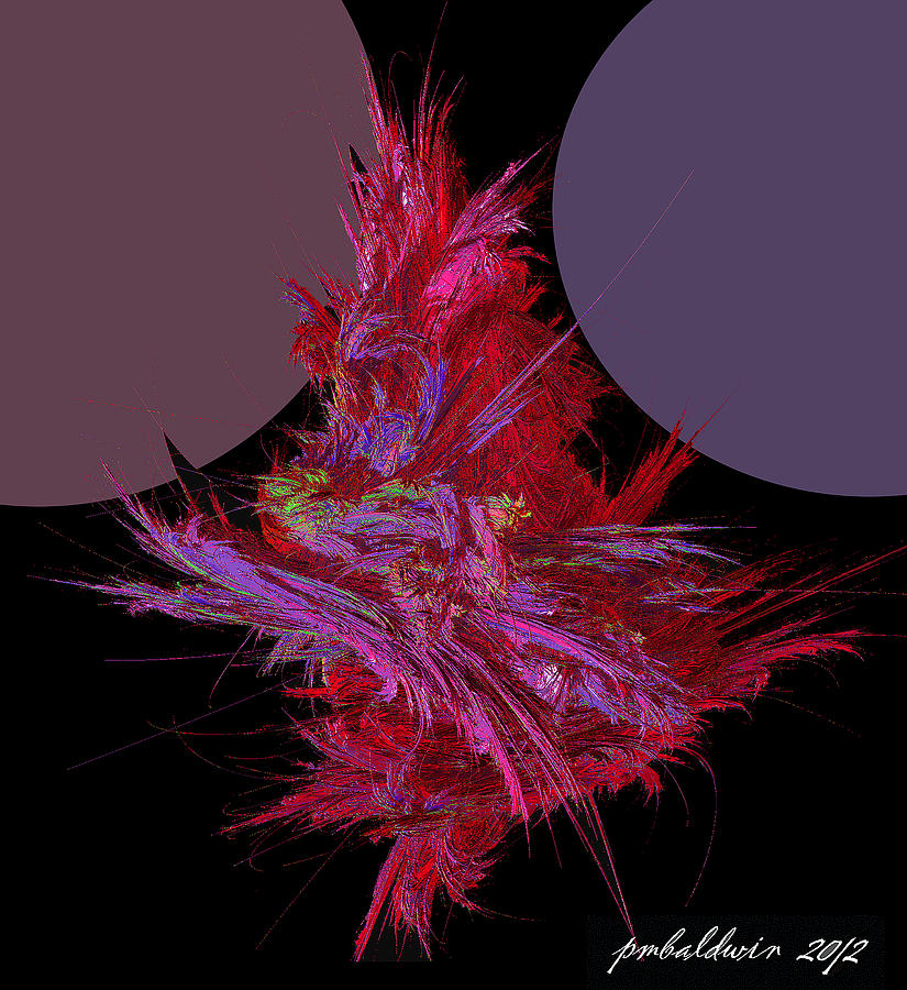Abstract Digital Art - Dancing Under the Moons by Patrice Baldwin
