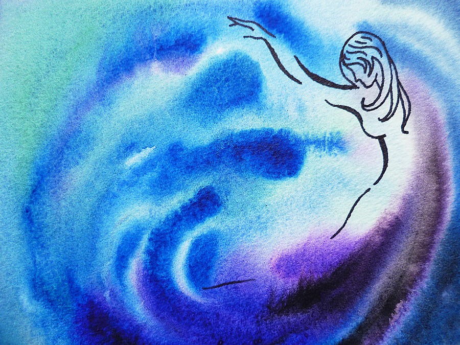 Nude Painting - Dancing Water I by Irina Sztukowski