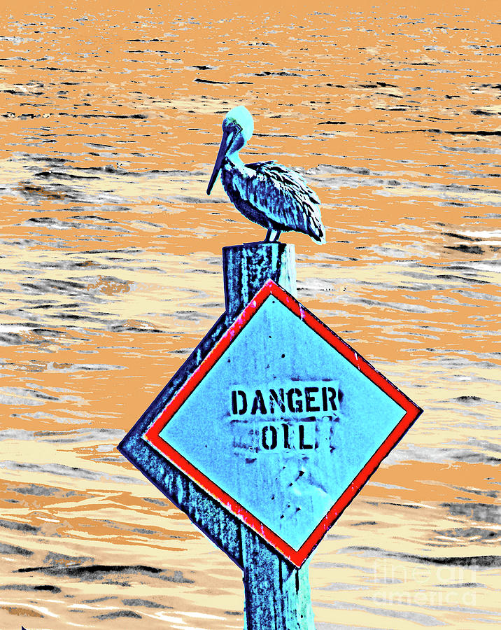 Danger Oil Digital Art by Lizi Beard-Ward