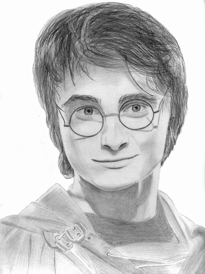 Daniel Radcliffe - Harry Potter Drawing by Pat Moore