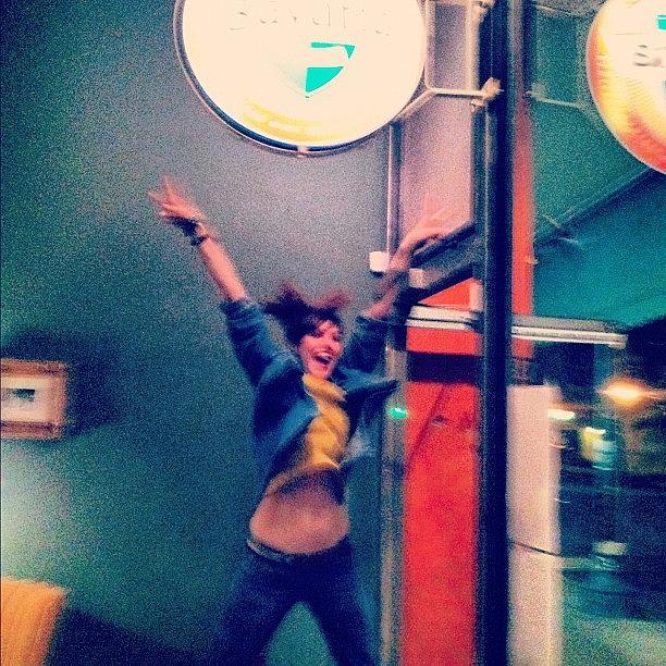Beer Photograph - Danielle Jumps For Beer. #beer #sign by Allison Faulkner