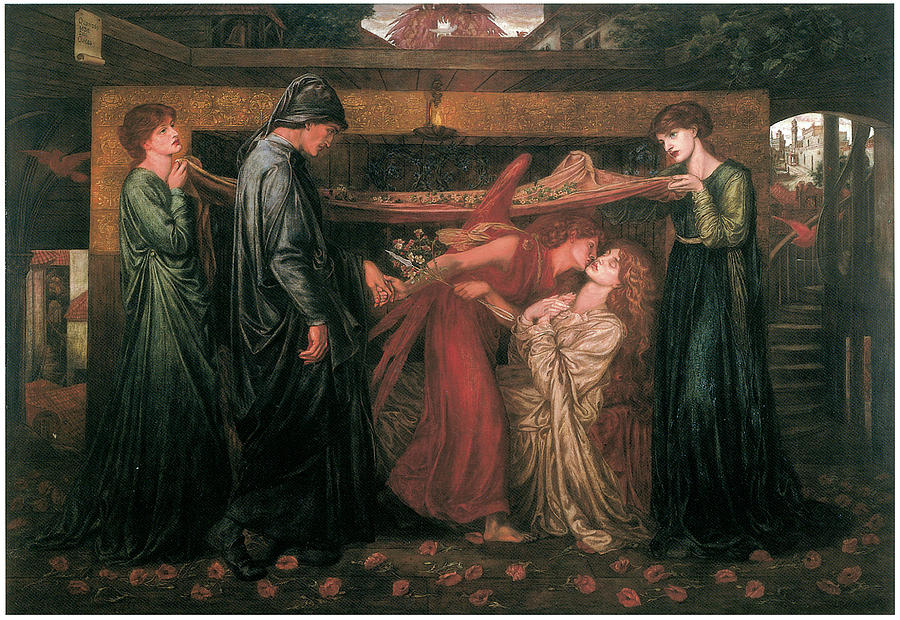 Dante's Dream at the Time of the Death of Beatrice Painting by Dante ...