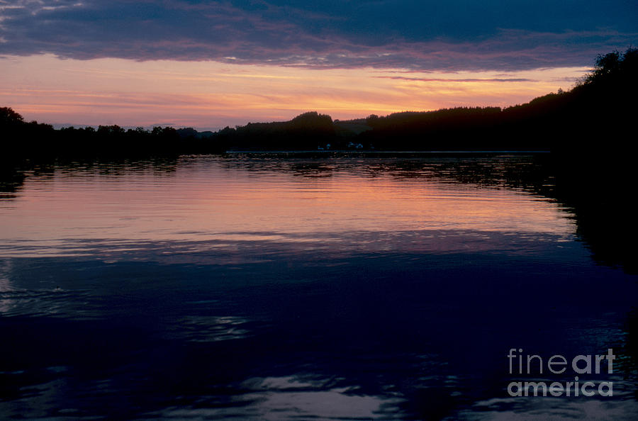 Danube: Sunset Photograph by Granger