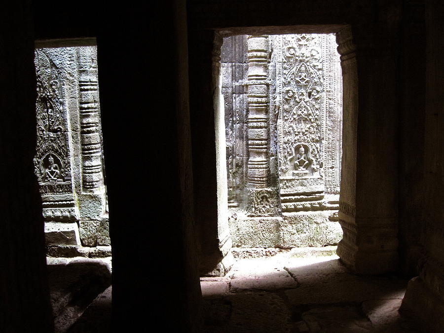 Temple Photograph - Dark Framed Light by Astri Wright
