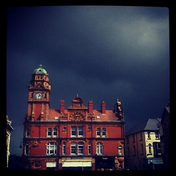 Architecture Photograph - #dark #rain #clouds Over #newtown by Linandara Linandara